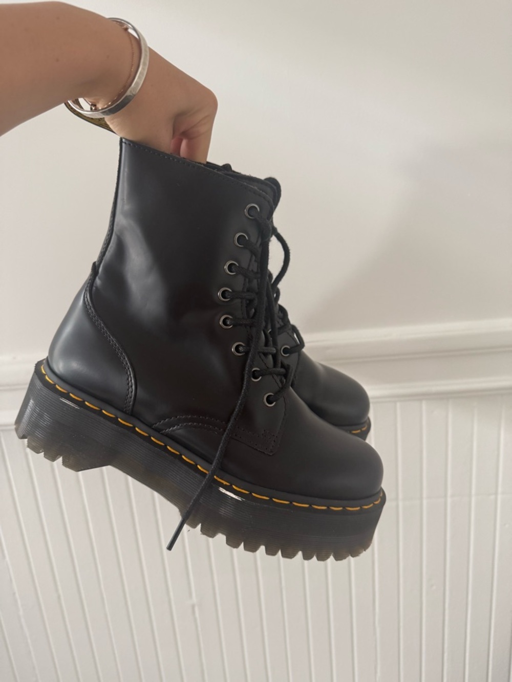 Dr. Marten JADON BOOT SMOOTH LEATHER PLATFORMS - Picture 4 of 7